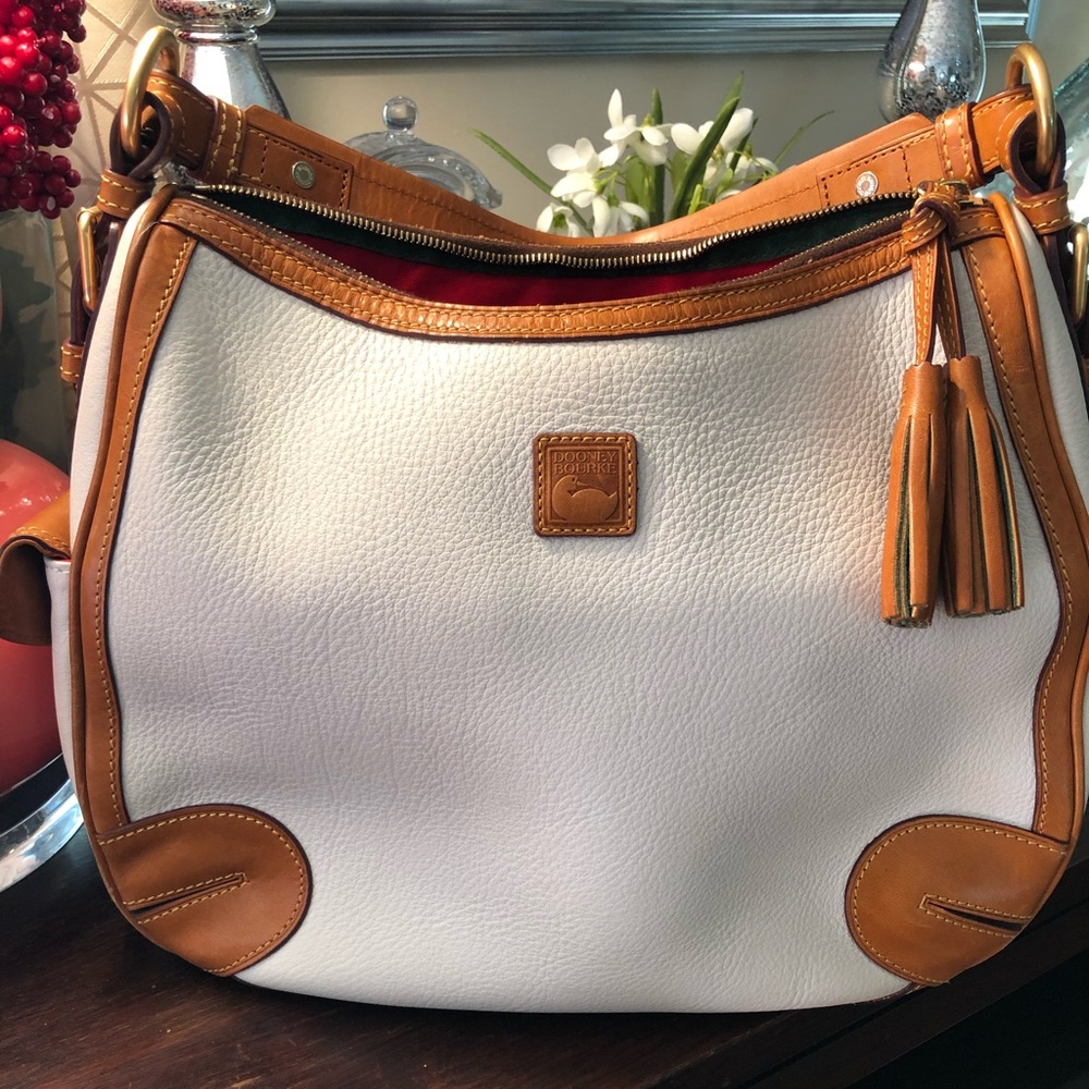 Dooney & Bourke White Side Pocket Hobo Bag